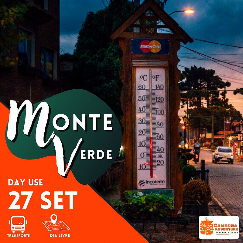 ZZZI8 - Day Use 27/Set - Monte Verde - MG