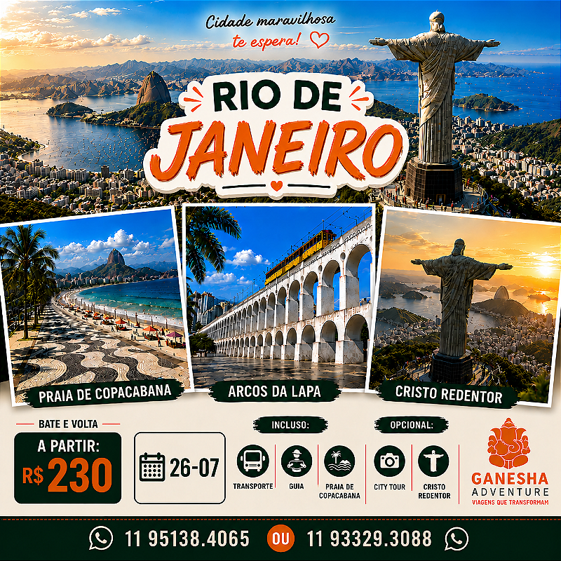 ZZZG9 - Day Use 26/Jul - Rio de Janeiro - RJ