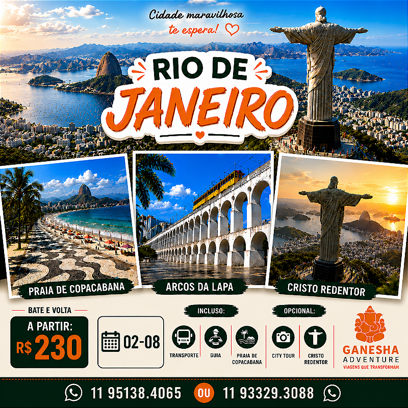 ZZZH1 - Day Use 02/Ago - Rio de Janeiro - RJ