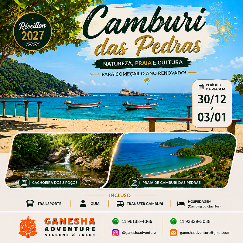 ZZZReveillon 30/Dez a 03/Jan - Camburi das Pedras - Ubatuba - SP