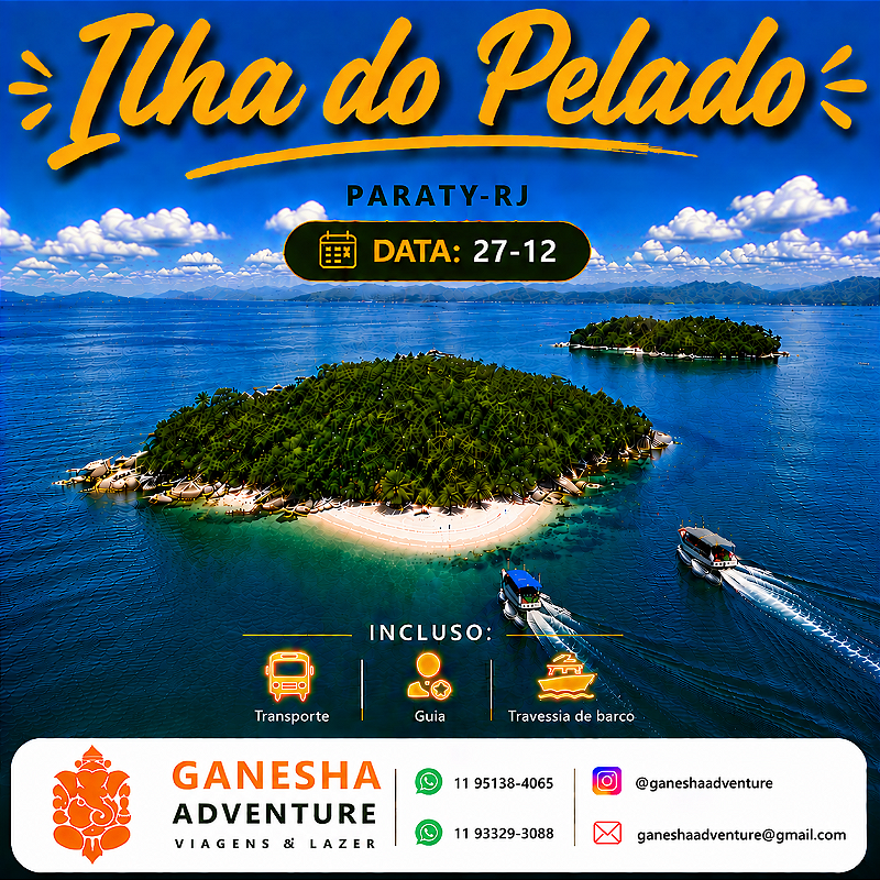 ZZZL8 - Day Use 27/Dez - Ilha do Pelado - Paraty - RJ