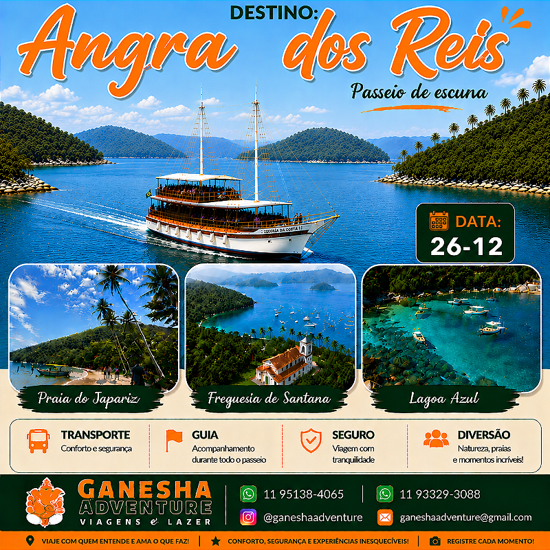 ZZZL8 - Day Use 26/Dez - Angra dos Reis - RJ