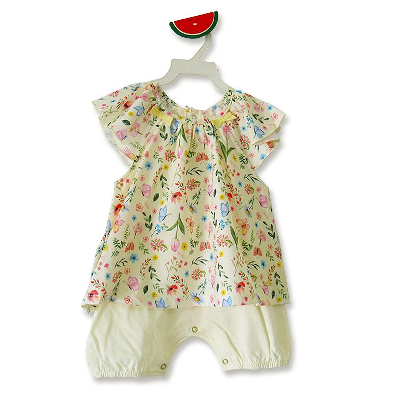 vestido florido amarelo