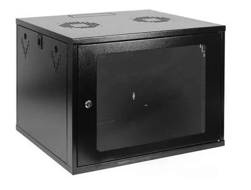 Mini Travel Network Rack Mini Rack 08U x 470mm - Organize e Proteja sua Rede - Ampla Cabos Network