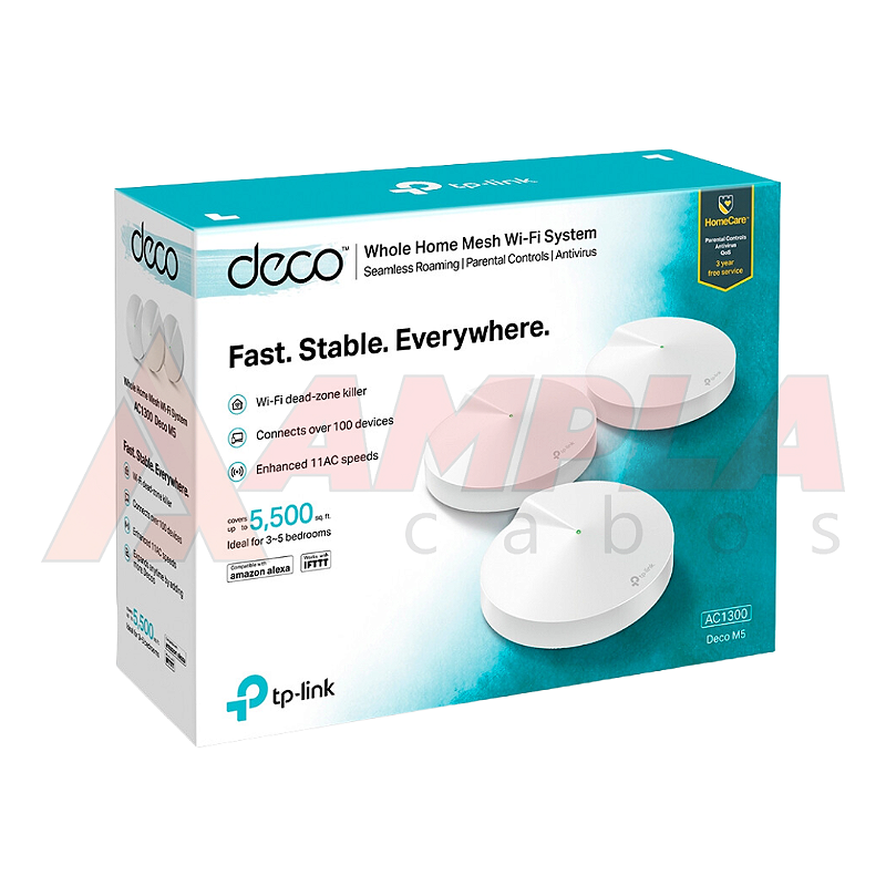 TP-LINK Deco M5 AC1300 メッシュwifi 3個 Roteador Wireless Deco M5 AC13 - Ampla Cabos Network
