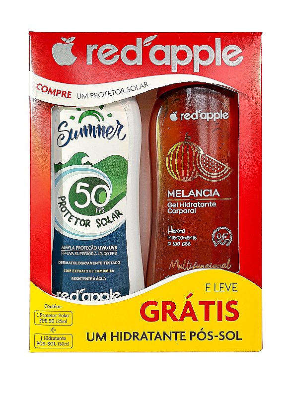 Kit Protetor + Hidratante pós-sol Melancia