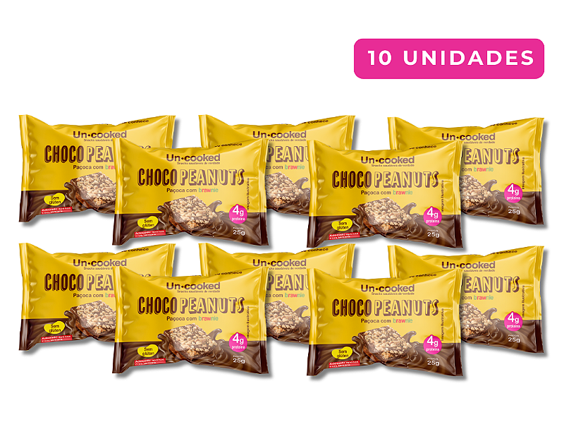 CHOCOPEANUTS - KIT COM 10 UNIDADES DE 25 GRAMAS
