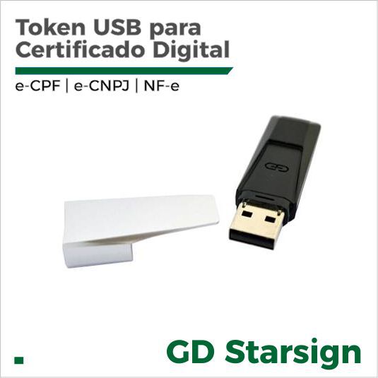 Token GD Crypto StarSign para Certificado Digital Digital Security do Brasil