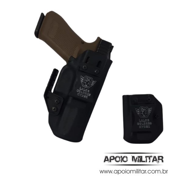 Coldre Kydex Glock + Porta Carregador G22 Geração 5 - Loja Apoio