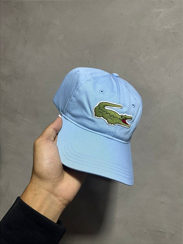 BONÉ LACOSTE BIG CROC AZUL BEBE