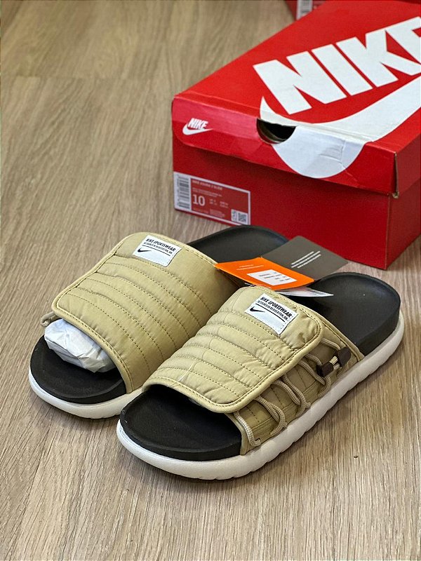 CHINELO NIKE ASUNA 2SLIDE (BRANCO/BEGE) JNoriginalshop