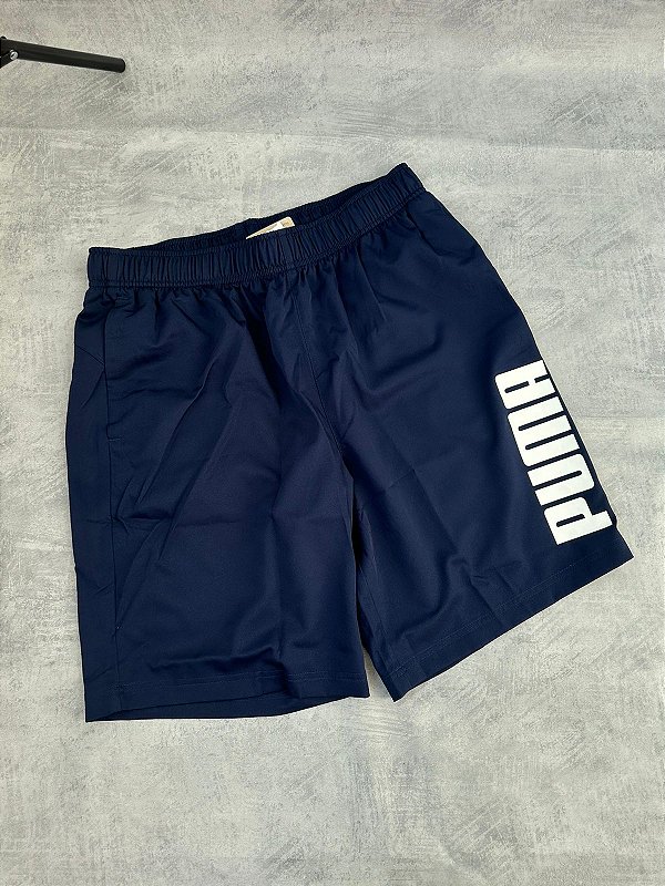 BERMUDA PUMA LETREIRO TAC TEL (AZUL MARINHO) JNoriginalshop