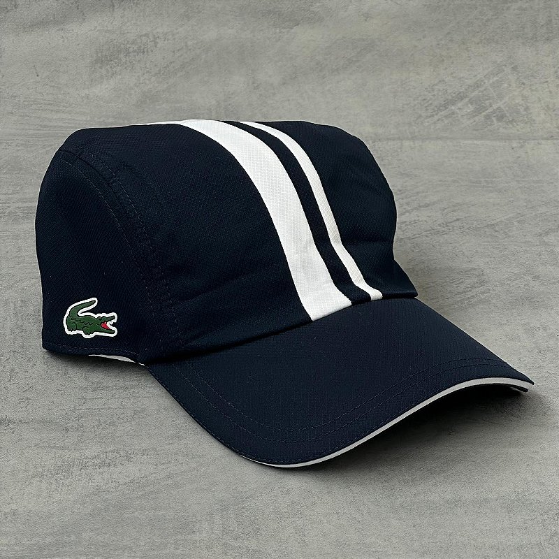 BONÉ LACOSTE FAIXA (AZUL MARINHO) - JNoriginalshop