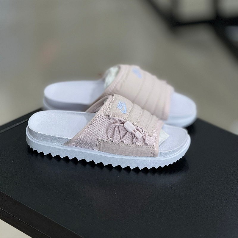 Nike Asuna Slide 1.0 Branco+Rosa - CI8799-101 - JNoriginalshop