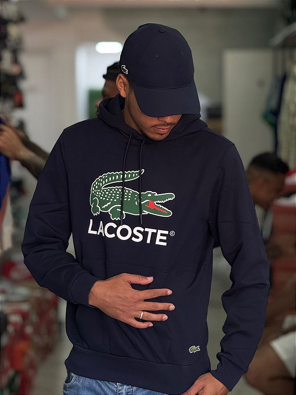 Jaqueta Moletom Moletom Fechado Lacoste Moletom Lacoste Azul