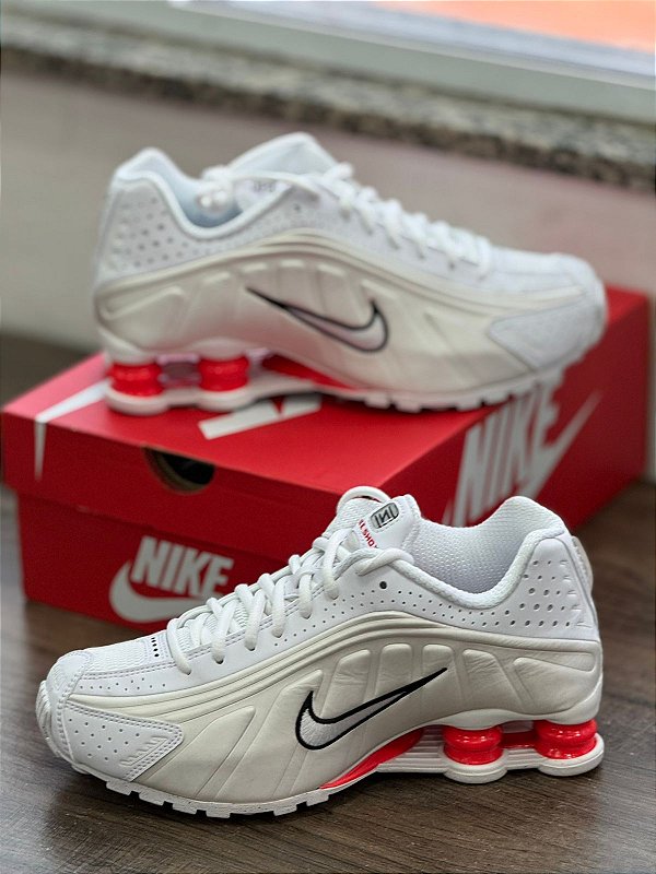 Tenis nike Shox R4 White\Phatom metalic - JNoriginalshop