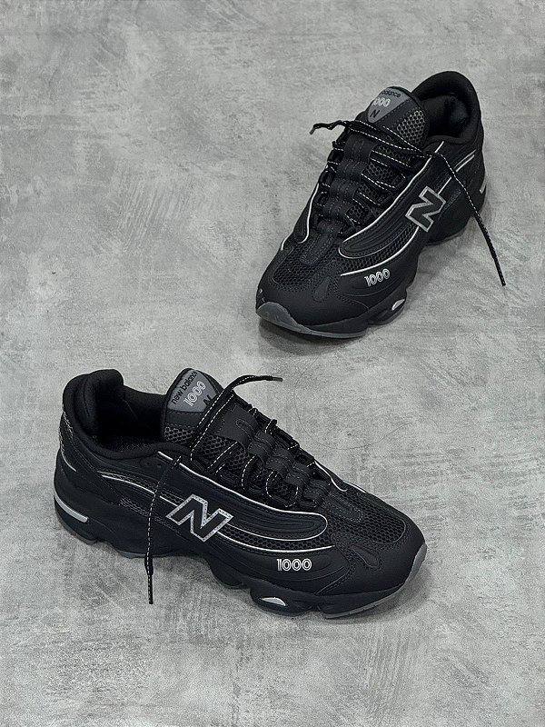 Tenis New Balance 1000 Black White Silver Metallic - M1000LNY