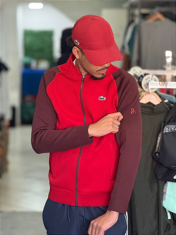 LACOSTE セットアップ 赤 Jaqueta Lacoste djokovic- Vermelha - JNoriginalshop