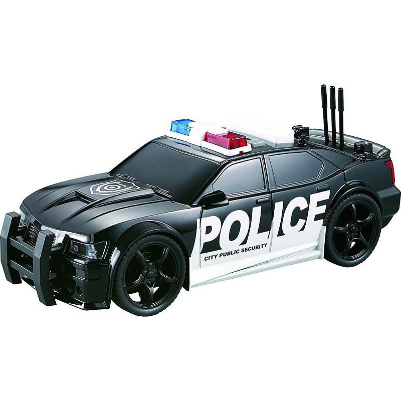 Brinquedo Carrinho de Policia com Luzes e Sons de Sirene Botões - Shiny  Toys 000431