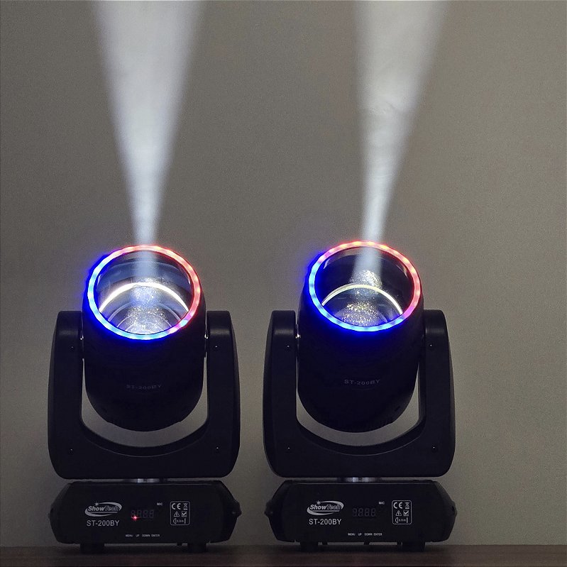 Kit 2 Moving Head Beam ST-200BY 200w Borda Led | Virtual Music