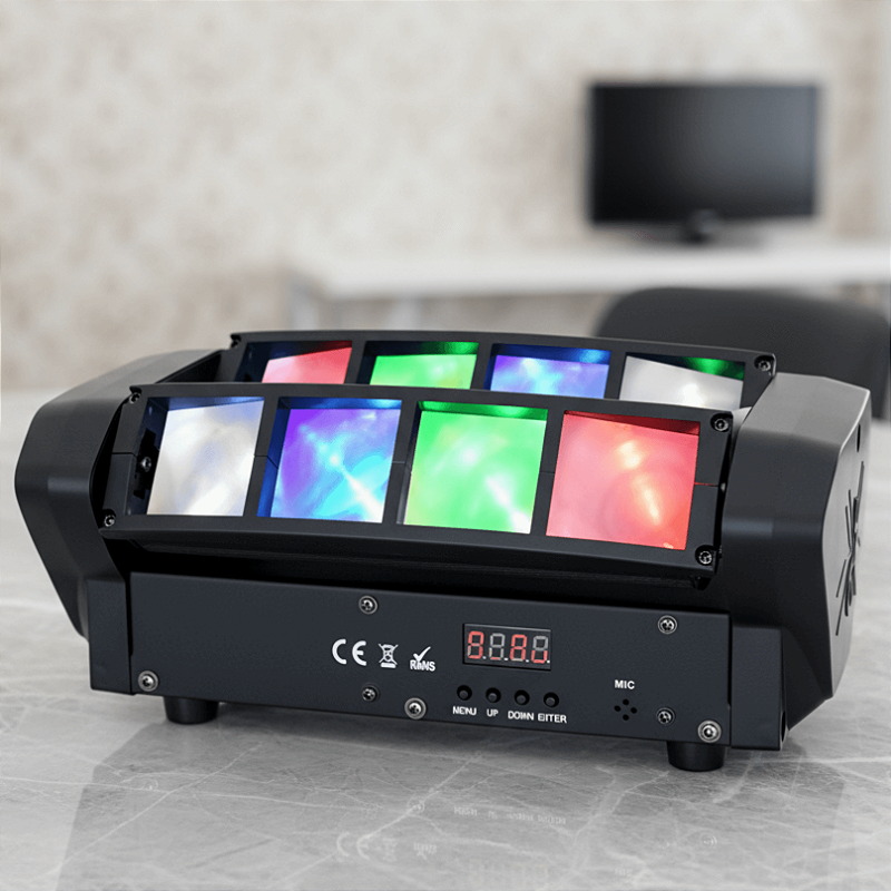 Mini Spider Beam ST-803 8 Leds 5w Rgbw Dmx | Virtual Music