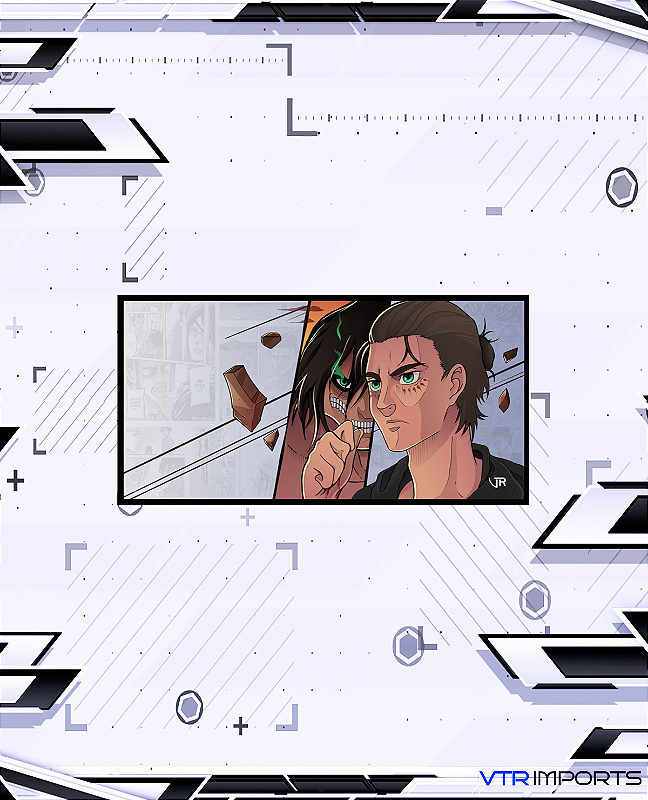 Mousepad Inked Gaming Shingeki no Kyoji Eren VTR Imports