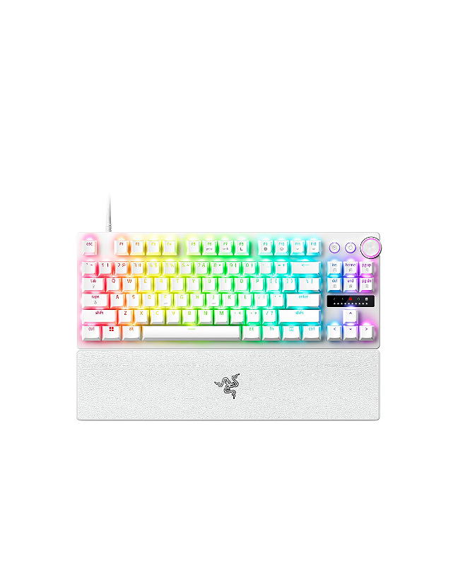 PRONTA ENTREGA) Teclado Razer Huntsman V3 PRO TKL - Branco - VTR