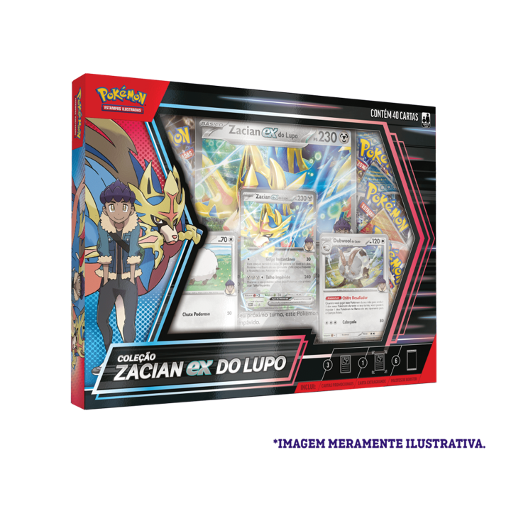 Pokémon Box Coleção Zacian Ex do Lupo - TN GEEK