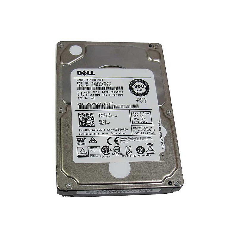 Hd Servidor 900Gb Sas 6G 10K 2.5