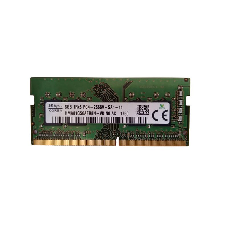 Memoria Notebook 8Gb Ddr4 2666 Sodimm Hynix - HMA81GS6DJR8N-VK