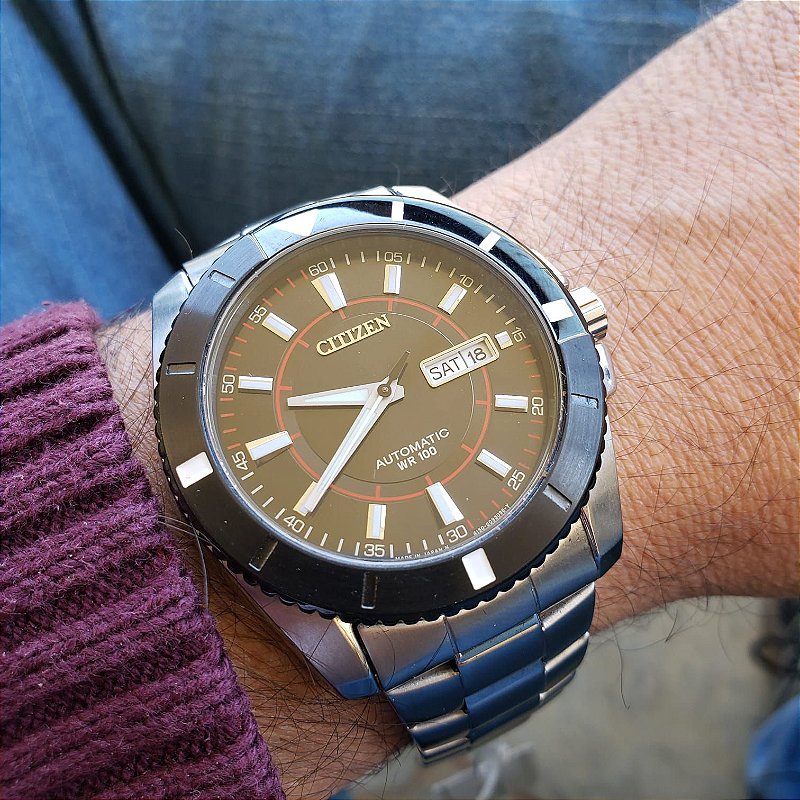 ナオ Relógio Masculino Citizen NP4009-54E Automático - Altarelojoria
