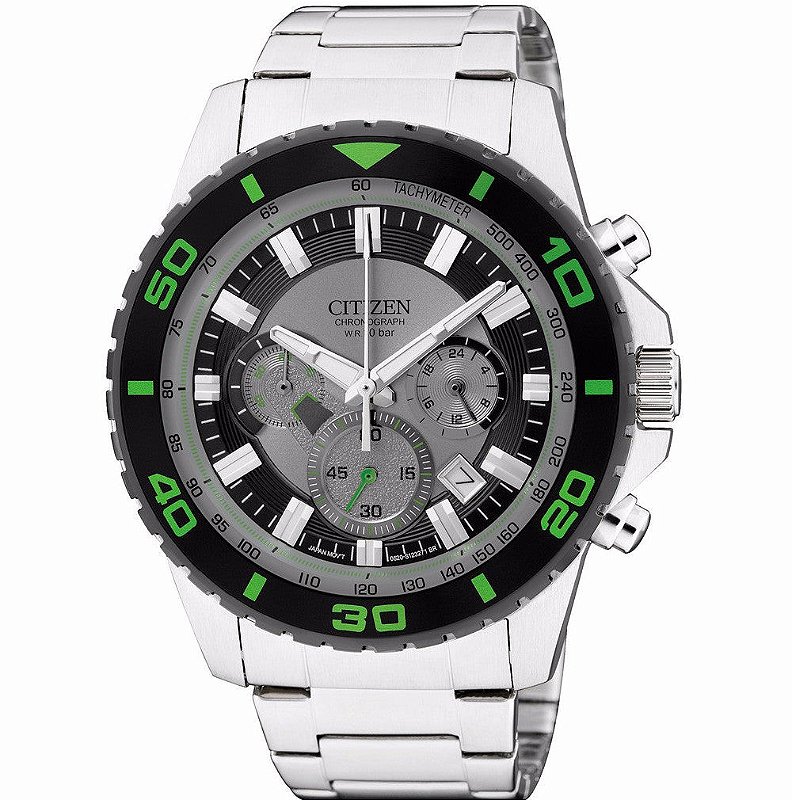 Relógio Citizen Cronógrafo Aço Inox An8030-58g - Altarelojoria