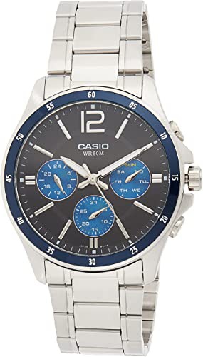 Orologio da polso uomo CASIO MTP-1374D-2A | Resistenza all'acqua 50M, divieto