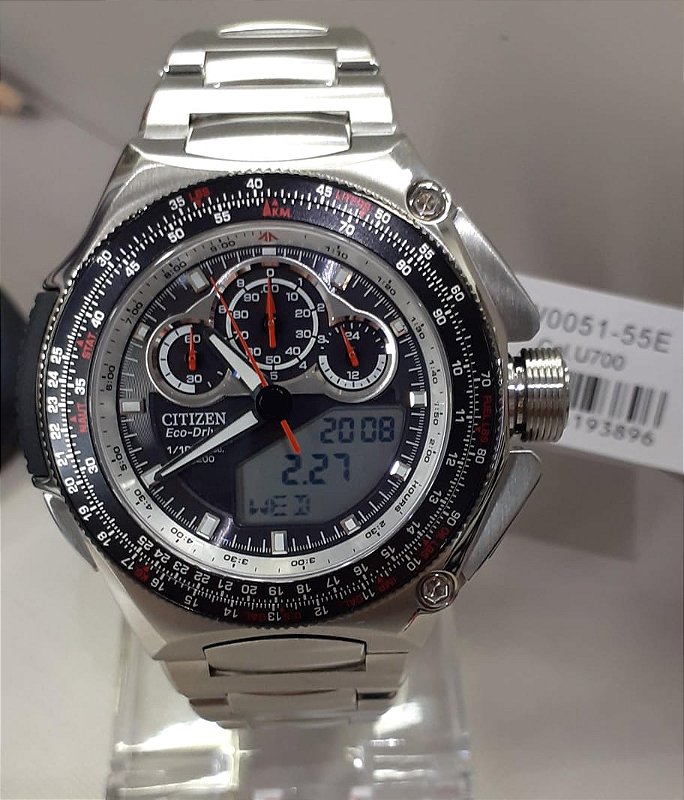 Relógio Citizen Jw0051-55e Eco-drive Super Cronógrafo