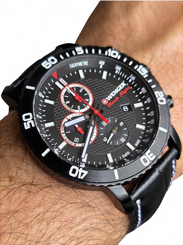 Relógio Masculino Wenger Roadster Black Night 01.1843.107
