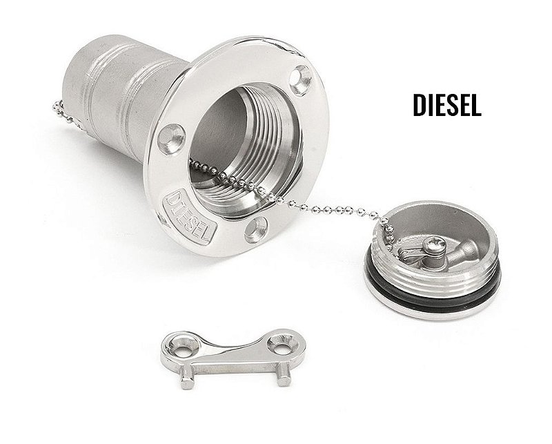 Bocal De Abastecimento Agulheiro Em Aço Inox Tanque Lancha