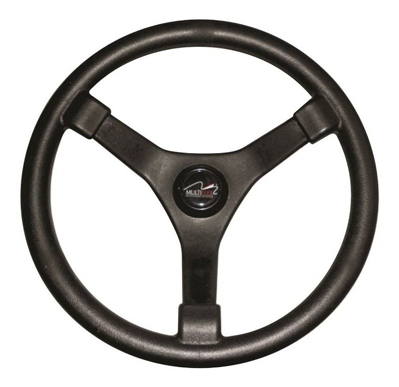 Volante Náutico Para Lancha Barco Universal Preto Ou Cinza