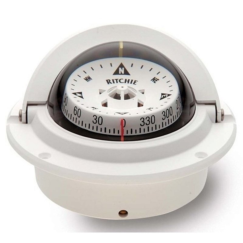 Bússola Ritchie F-83 Náutica Marítima De Embutir 12v Lancha