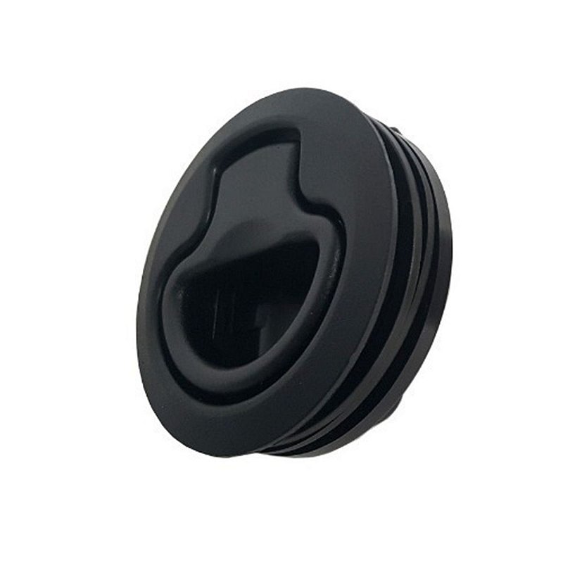 Puxador Redondo 6 Cm Sem Chave Em Nylon Para Tampa Porta