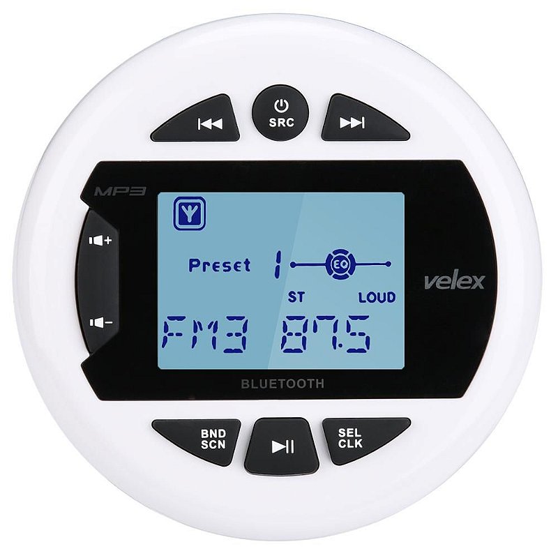 Rádio Marinizado Vx230 Bluetooth Am/FM lancha barcos