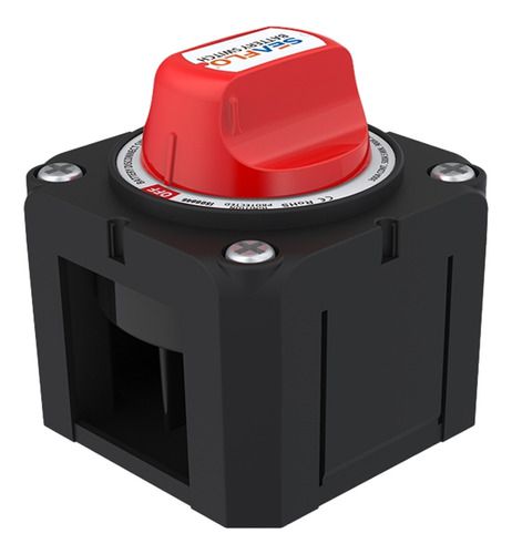 CHAVE GERAL MARINIZADA 6-12-24-32V 300A 4 POSICOES DE EMBUTIR BA PRETA