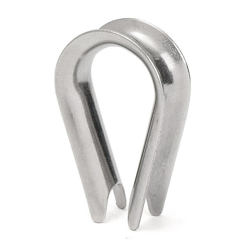 Sapatilha Anilha Leve 3 Mm Aço Inox Para Cabo De Aço Corda