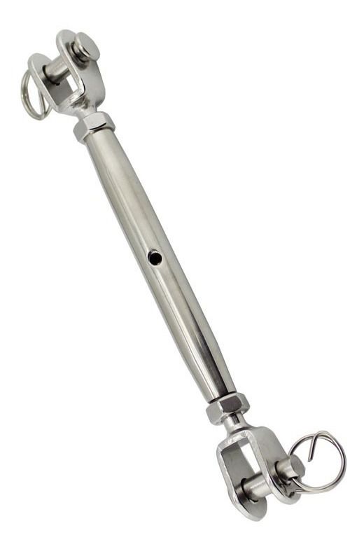 Esticador Aço Inox Pino Reto 5 Mm Para Cabo De Aço Corrente