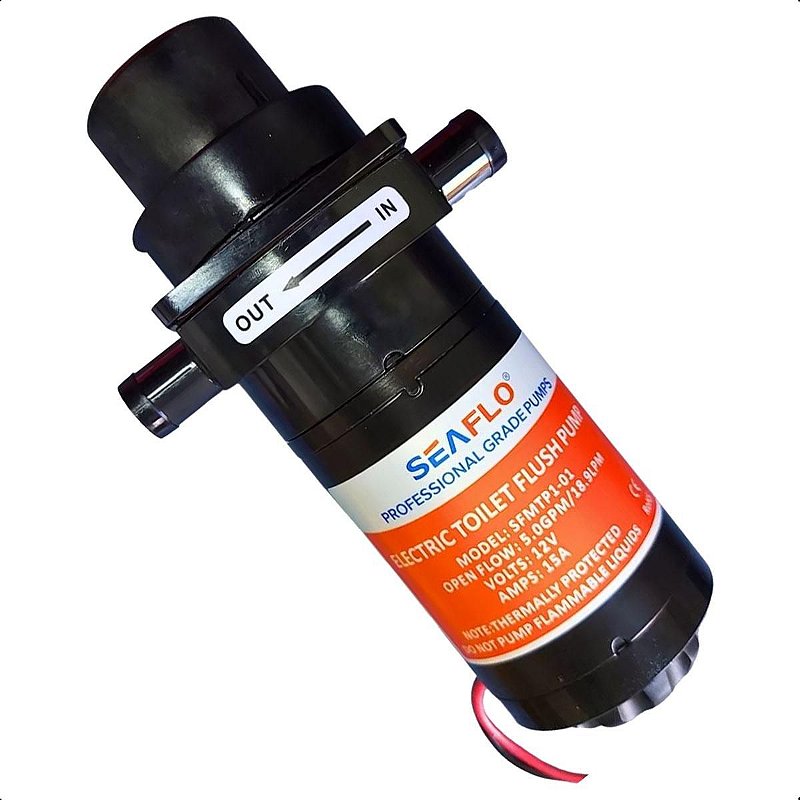 Bomba de Descarga Para Vaso Elétrico Seaflo 5GPM 18L/Min 12V