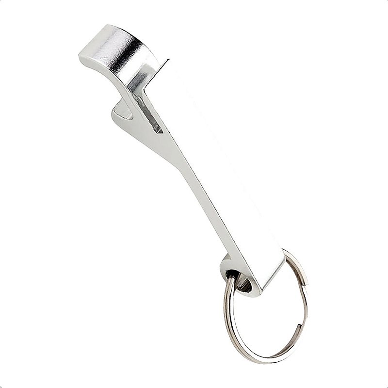 Abridor de Latas Garrafas Copos Chaveiro Prata Para Brindes