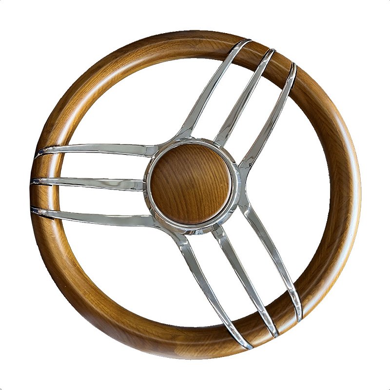 Volante Nautico Para Lanchas Barcos De Luxo 9 Raios