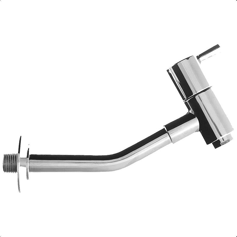 Torneira de Parede Metal Cromada Gourmet Metal Design Luxo
