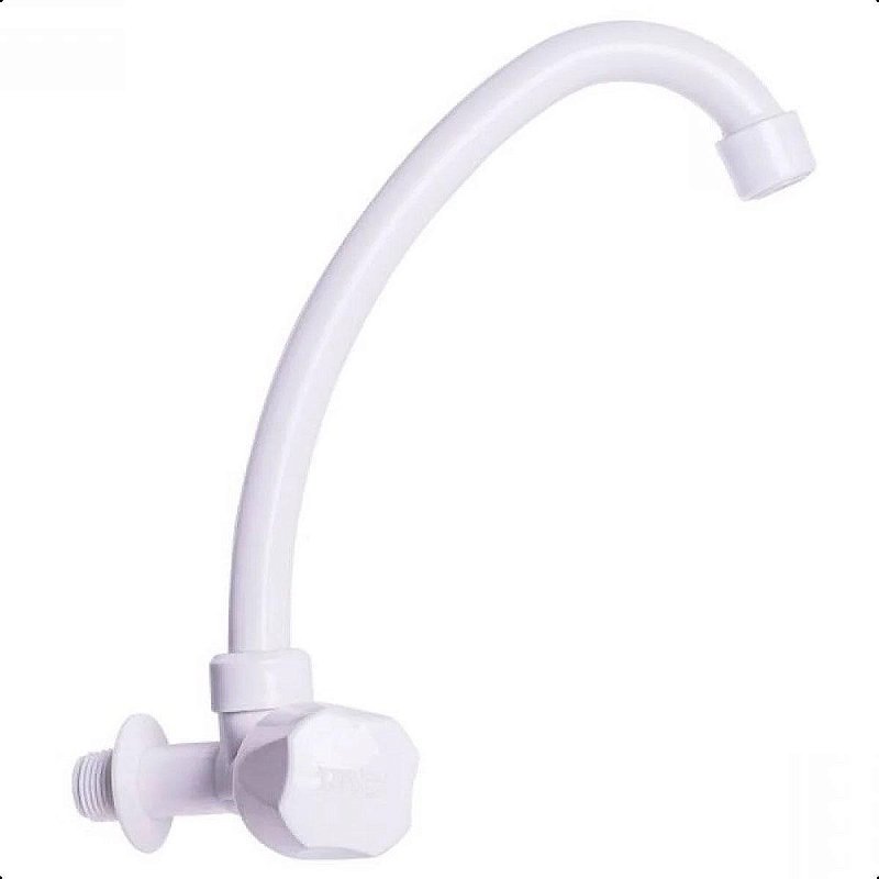 Torneira Branca De Mesa Para Banheiro E Lavanderia Casa Luxo