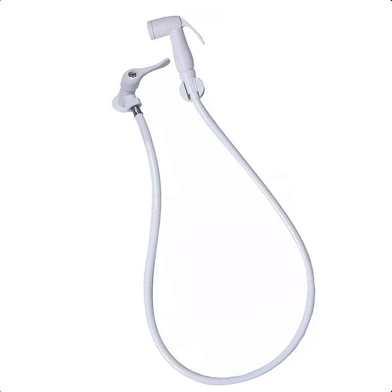 Kit Ducha Higienica Branca Para Chuveiro Suporte Chuveirinho