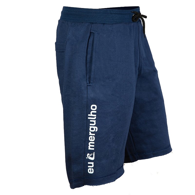 Bermuda de Moletom Cressi Namatee Casual Praia Pesca Azul M